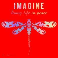 Imagine Boho Dragonfly Tee 60s 70s Retro Groovy Hippy Vibes Funny Gift Santa Hat thumb 1