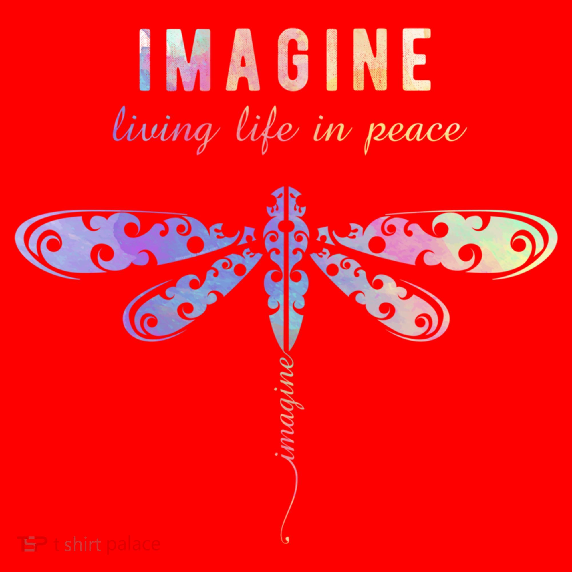 Imagine Boho Dragonfly Tee 60s 70s Retro Groovy Hippy Vibes Funny Gift Santa Hat