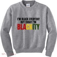 Im Black Everyday But Today Im Blackity Juneteenth Kids Sweatshirt thumb 0