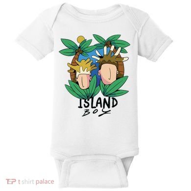 Island Boy Funny Baby Bodysuit