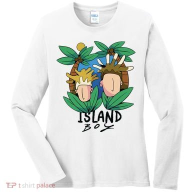 Island Boy Funny Women's Long Sleeve Shirt