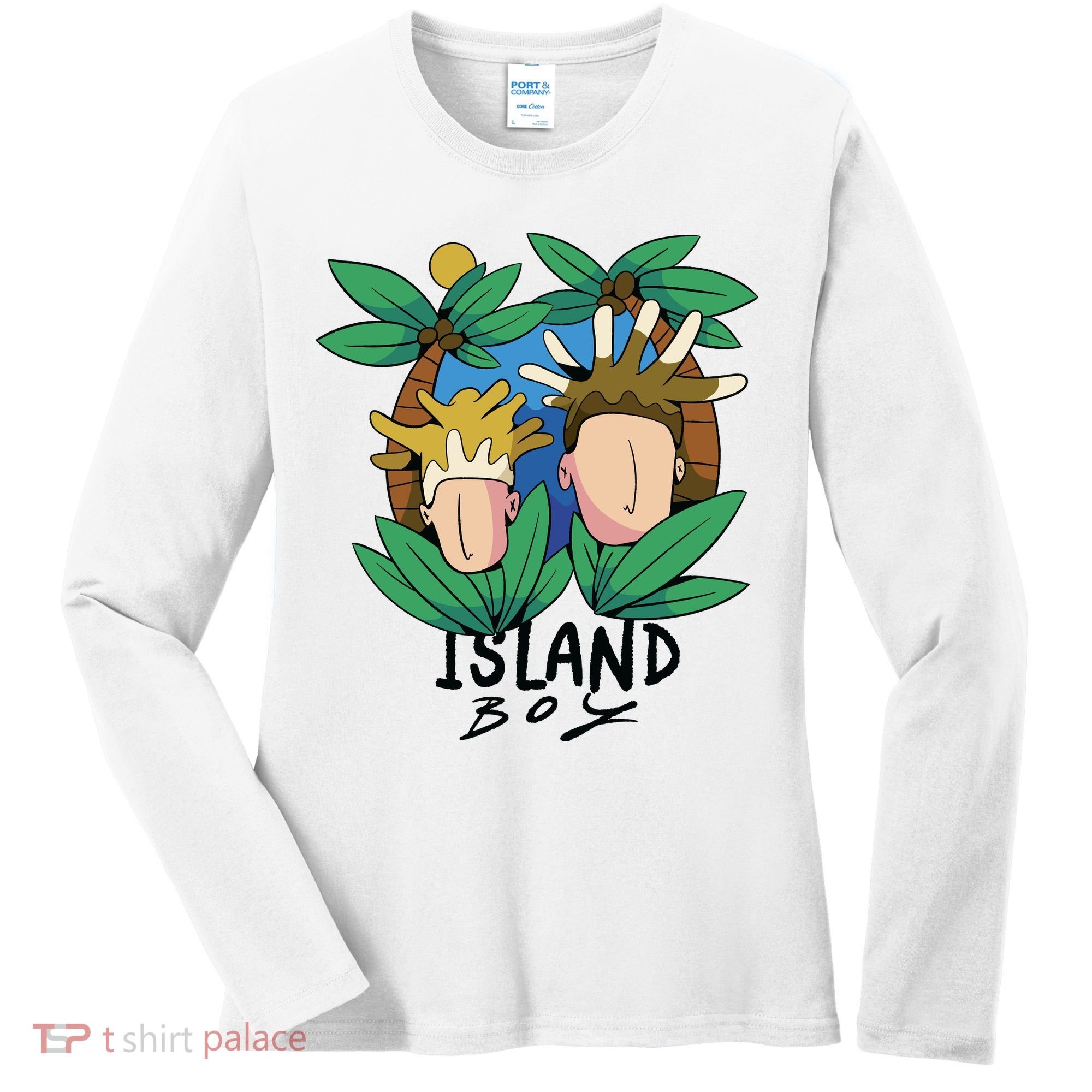 Island Boy Funny Women's Long Sleeve Shirt