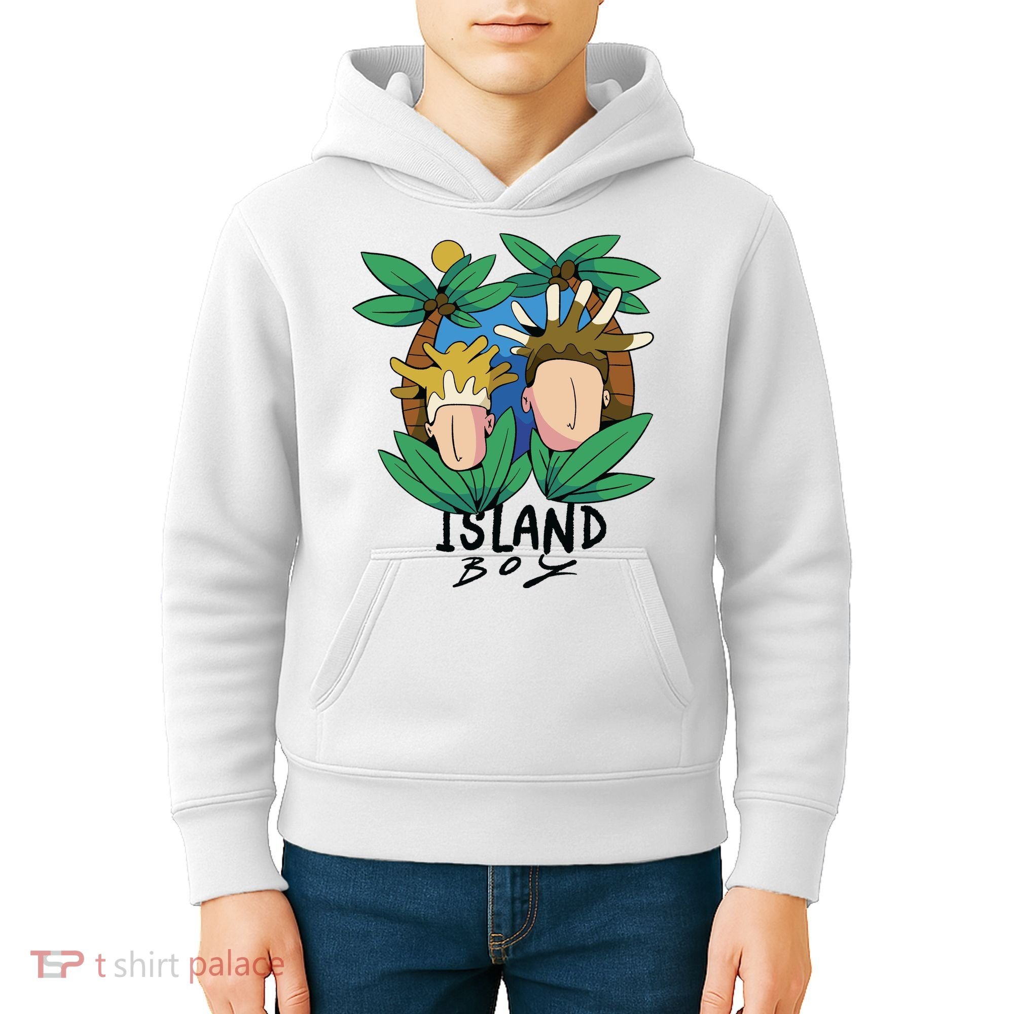 Island Boy Funny Kids Hoodie
