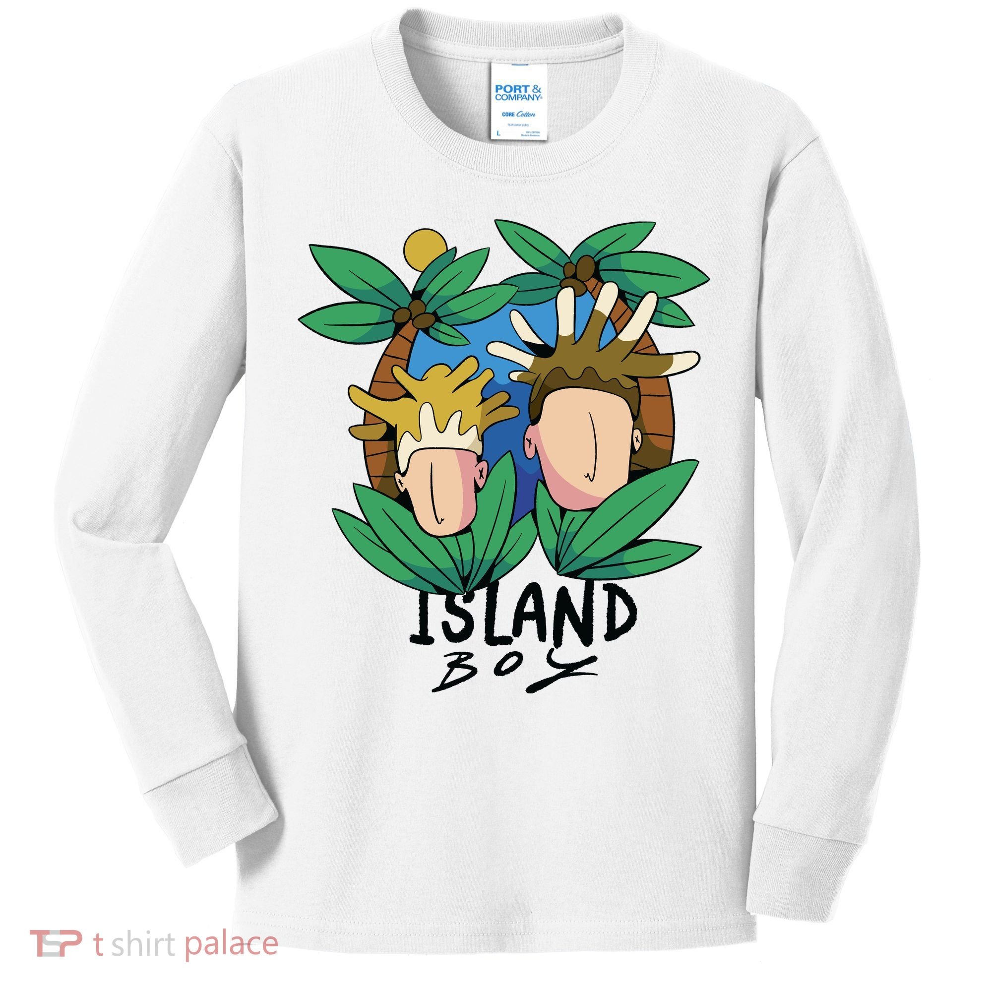 Island Boy Funny Kids Long Sleeve Shirt
