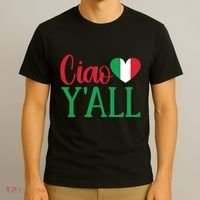 Italy Born Funny Ciao YAll Real Italian T-Shirt thumb 3