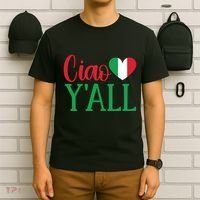Italy Born Funny Ciao YAll Real Italian T-Shirt thumb 6