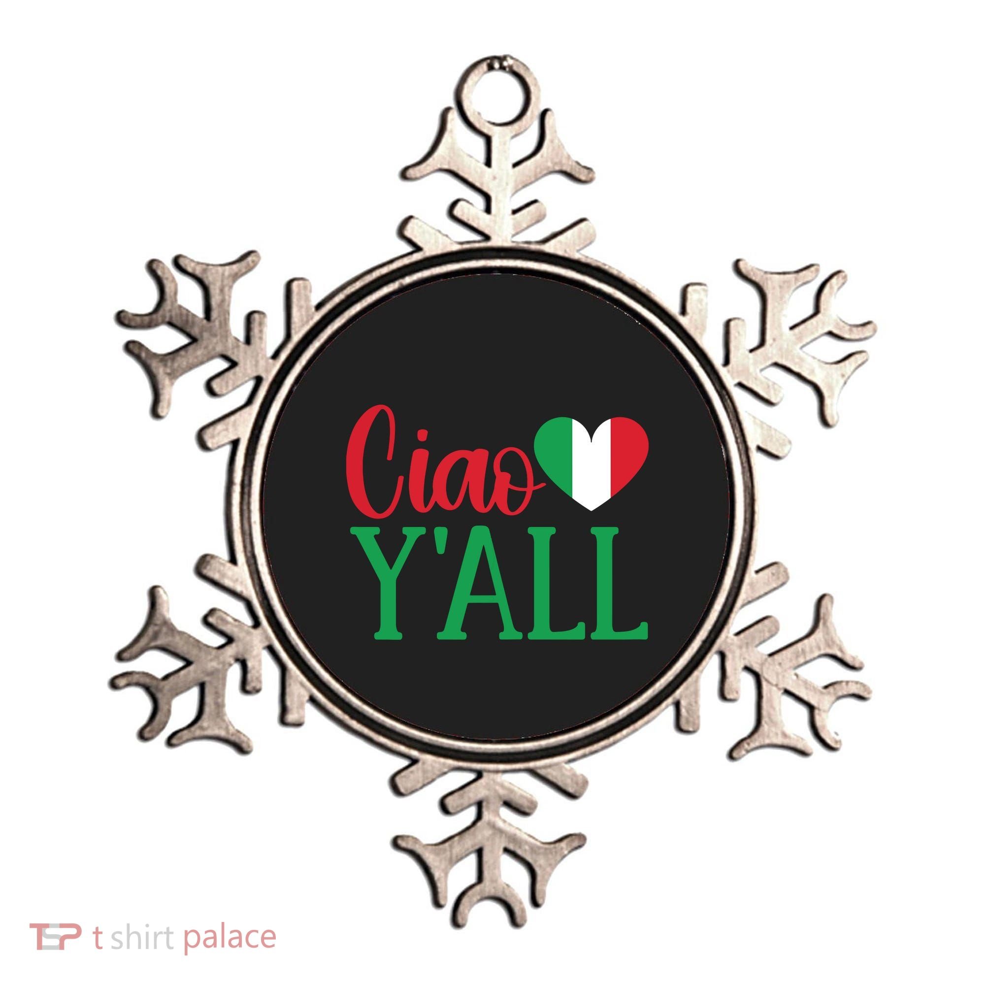 Italy Born Funny Ciao YAll Real Italian Ornament