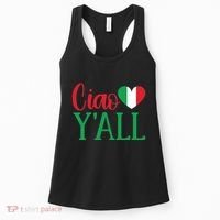 Italy Born Funny Ciao YAll Real Italian Women's Tank Top thumb 0