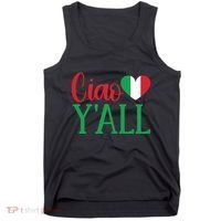 Italy Born Funny Ciao YAll Real Italian Tank Top thumb 0