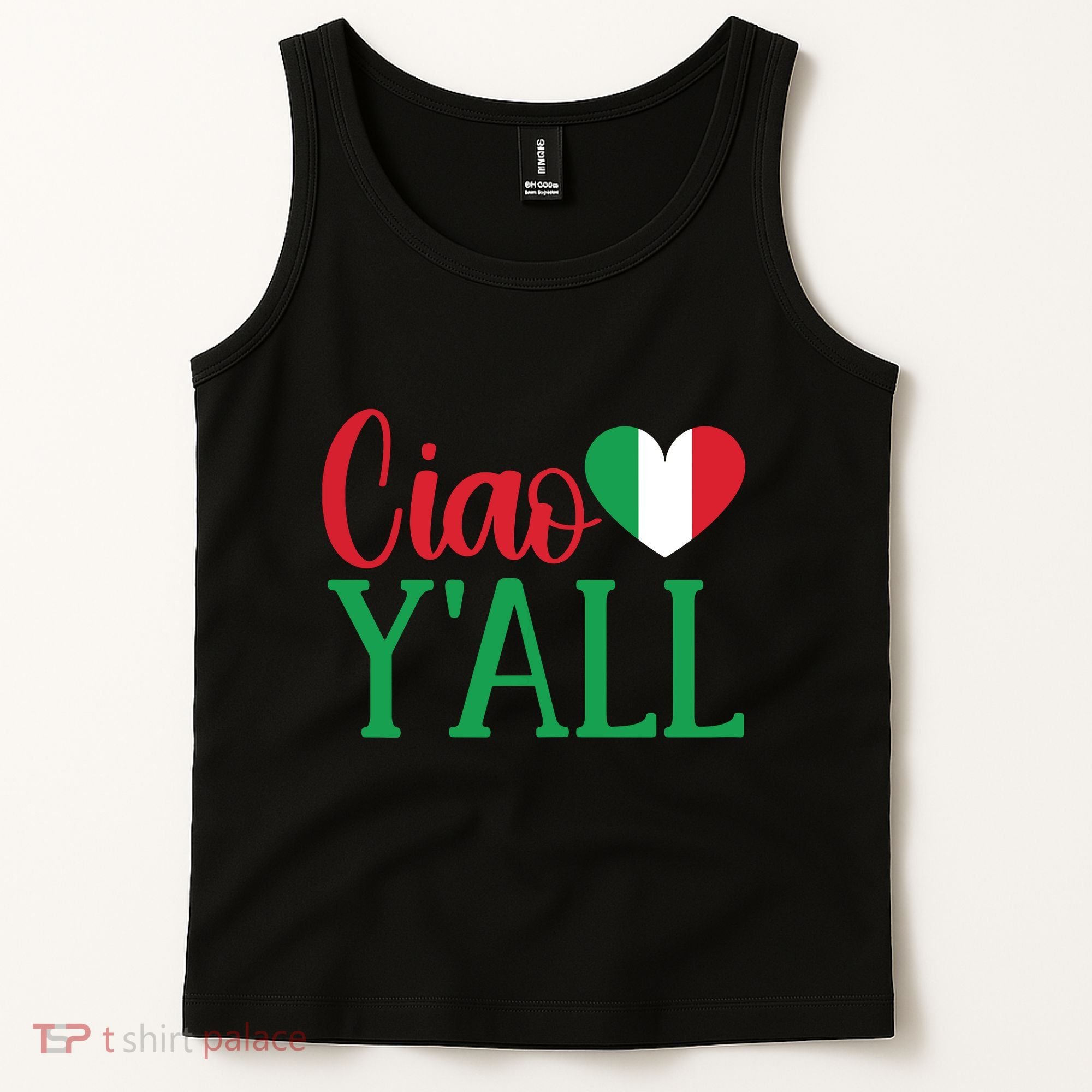 Italy Born Funny Ciao YAll Real Italian Tank Top