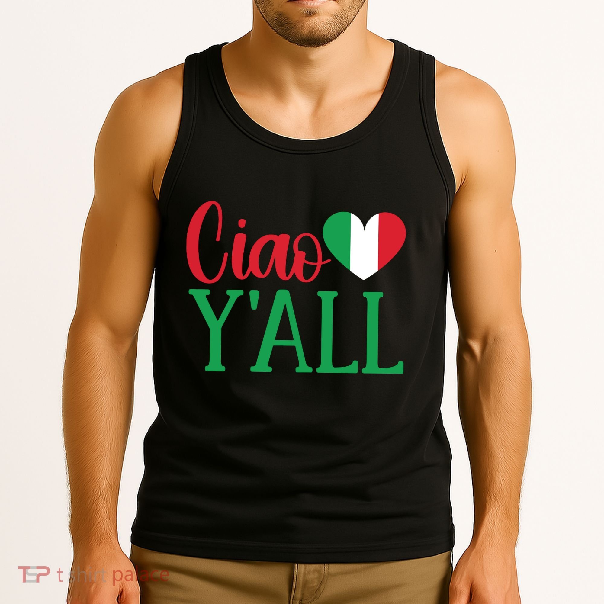Italy Born Funny Ciao YAll Real Italian Tank Top