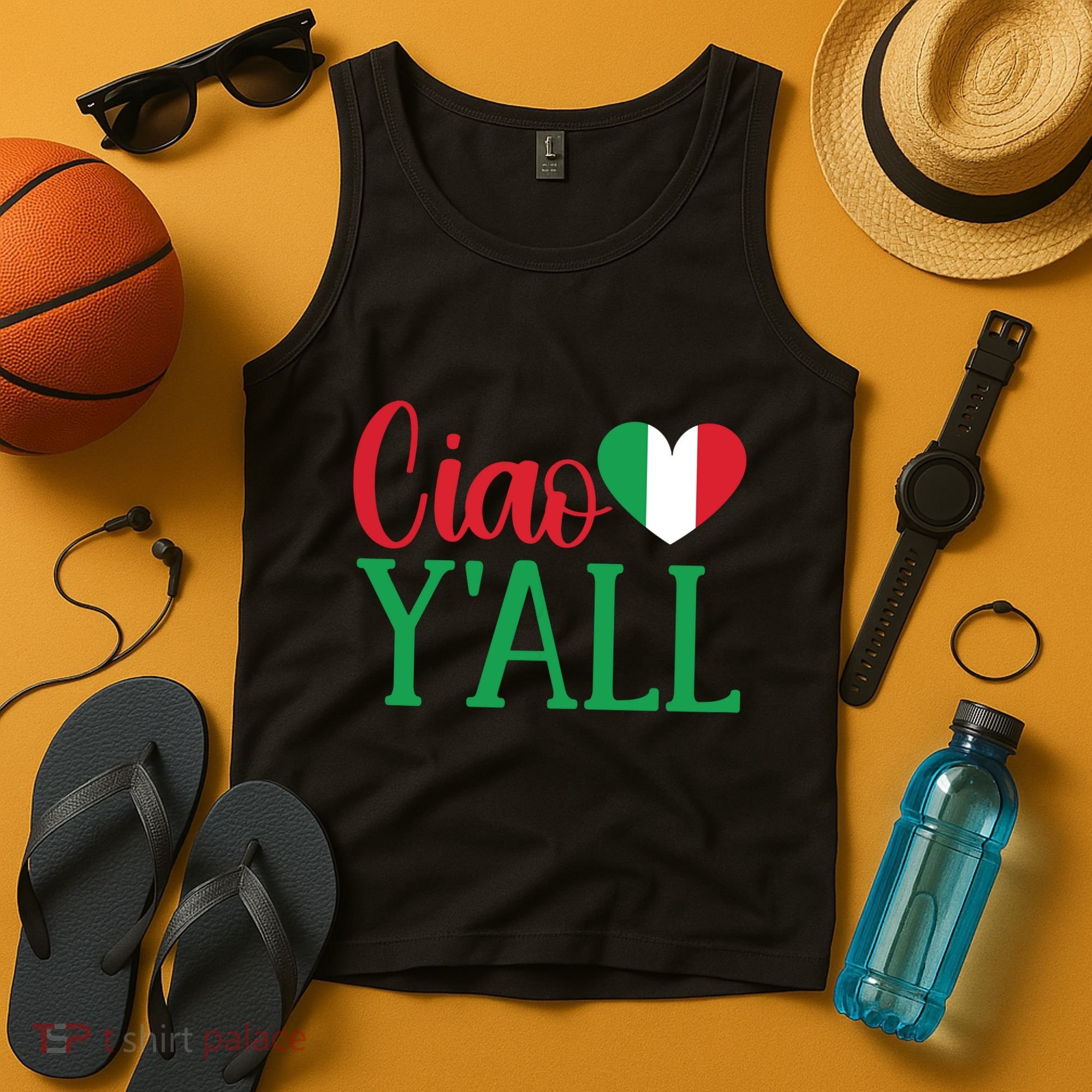 Italy Born Funny Ciao YAll Real Italian Tank Top