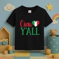 Italy Born Funny Ciao YAll Real Italian Toddler T-Shirt thumb 3