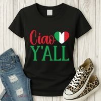 Italy Born Funny Ciao YAll Real Italian Women's T-Shirt thumb 3
