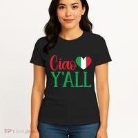 Italy Born Funny Ciao YAll Real Italian Women's T-Shirt thumb 4