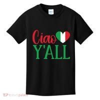 Italy Born Funny Ciao YAll Real Italian Kids T-Shirt thumb 0