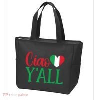 Italy Born Funny Ciao YAll Real Italian Tote Bag thumb 3