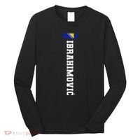 Ibrahimovic Bosnia Flag Last Name Coat Of Arm Emblem Crest Long Sleeve Shirt thumb 0