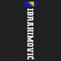 Ibrahimovic Bosnia Flag Last Name Coat Of Arm Emblem Crest Beanie thumb 2