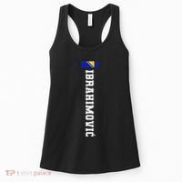 Ibrahimovic Bosnia Flag Last Name Coat Of Arm Emblem Crest Women's Tank Top thumb 0