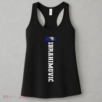 Ibrahimovic Bosnia Flag Last Name Coat Of Arm Emblem Crest Women's Tank Top thumb 3