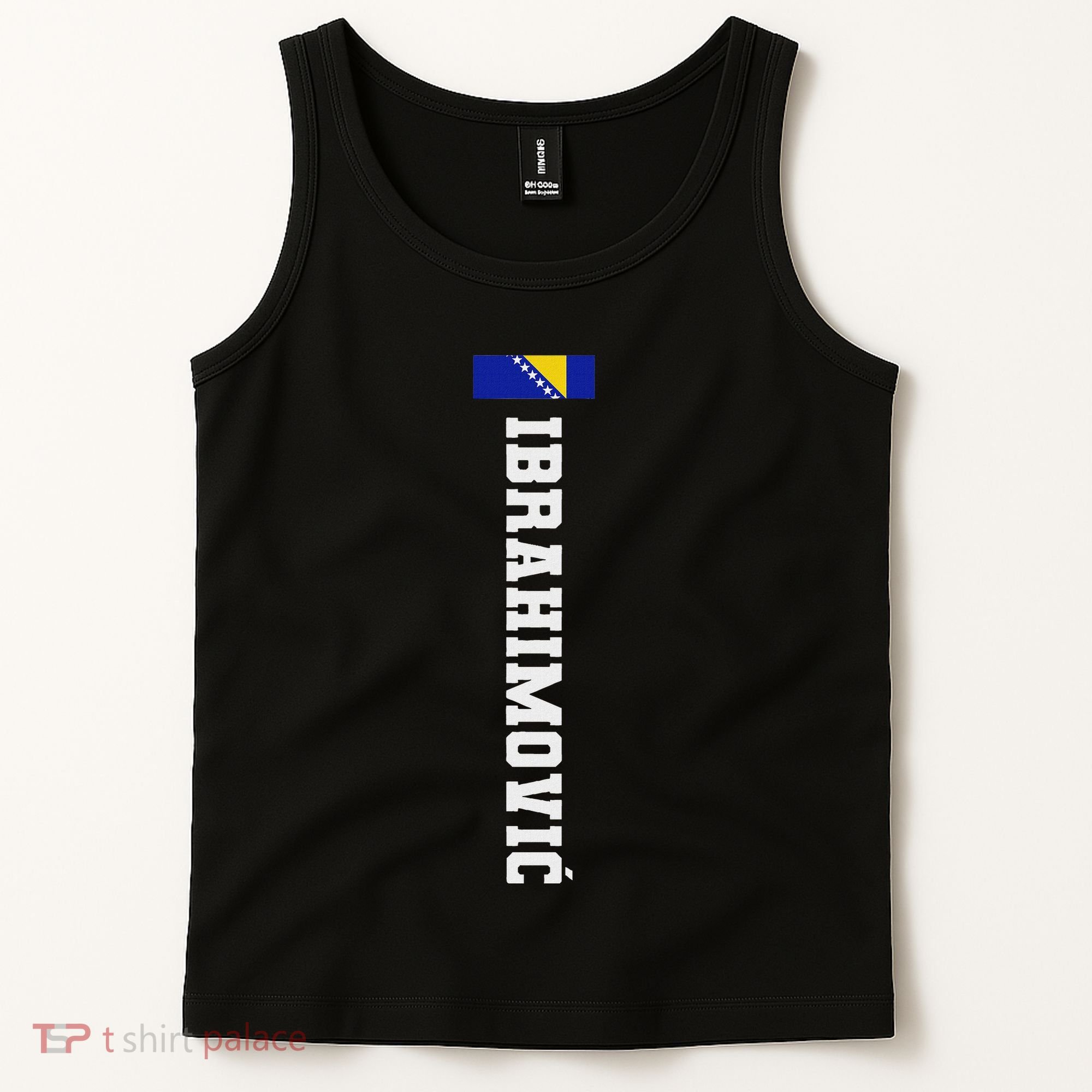 Ibrahimovic Bosnia Flag Last Name Coat Of Arm Emblem Crest Tank Top