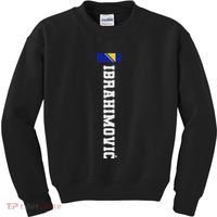 Ibrahimovic Bosnia Flag Last Name Coat Of Arm Emblem Crest Kids Sweatshirt thumb 0