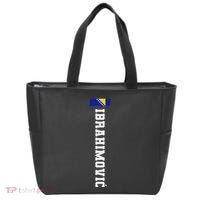 Ibrahimovic Bosnia Flag Last Name Coat Of Arm Emblem Crest Tote Bag thumb 0
