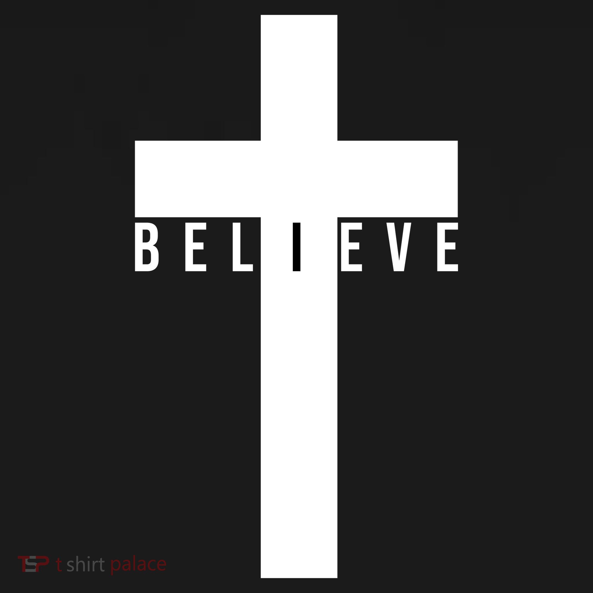 I Believe Faith Christian Cross Baby Bodysuit
