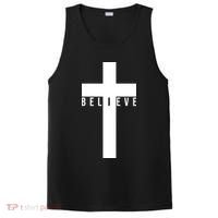 I Believe Faith Christian Cross PosiCharge Competitor Tank thumb 0