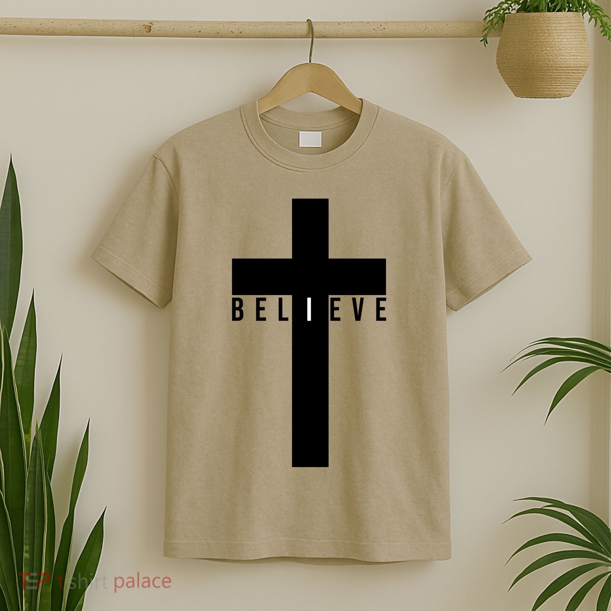 I Believe Faith Christian Cross T-Shirt