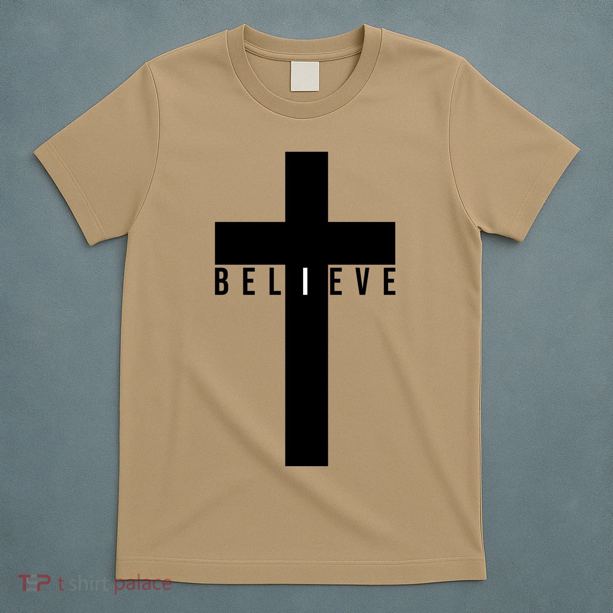I Believe Faith Christian Cross T-Shirt