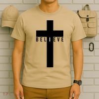I Believe Faith Christian Cross T-Shirt thumb 6