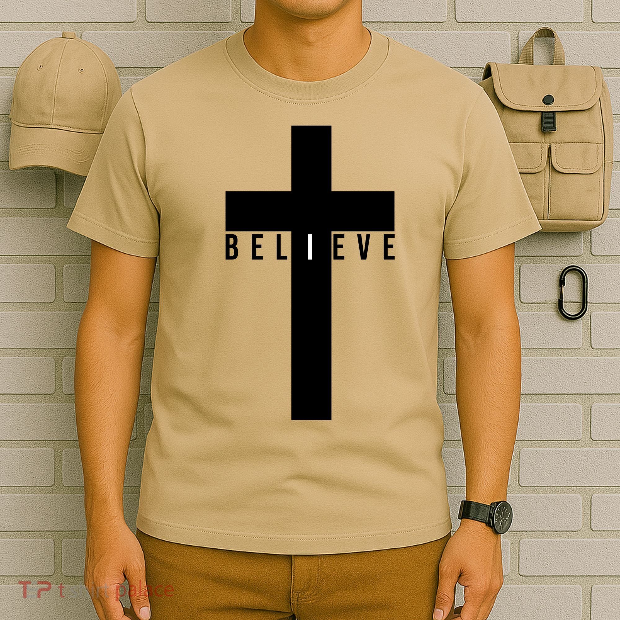 I Believe Faith Christian Cross T-Shirt