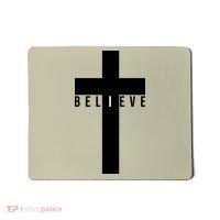 I Believe Faith Christian Cross Mousepad thumb 0