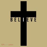 I Believe Faith Christian Cross Kids T-Shirt thumb 2