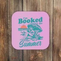 Im Booked For The Summer Book Girl Summer Coquette Coaster thumb 0