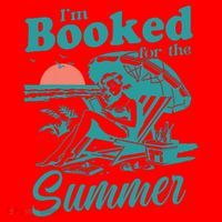 Im Booked For The Summer Book Girl Summer Coquette Santa Hat thumb 1