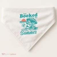 Im Booked For The Summer Book Girl Summer Coquette USA-Made Doggie Bandana thumb 0