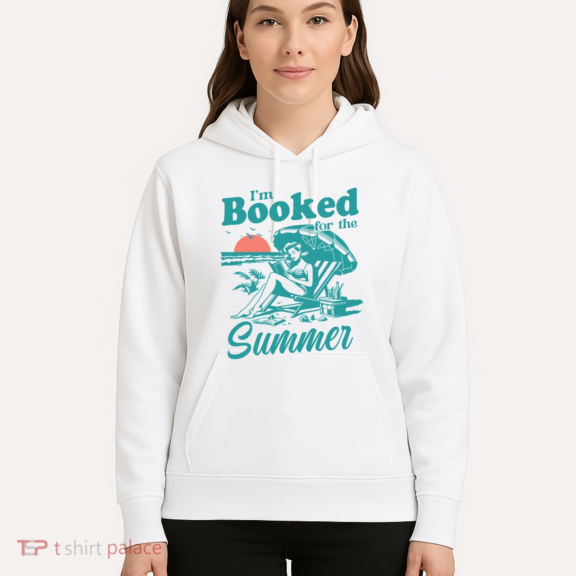 Im Booked For The Summer Book Girl Summer Coquette Hoodie