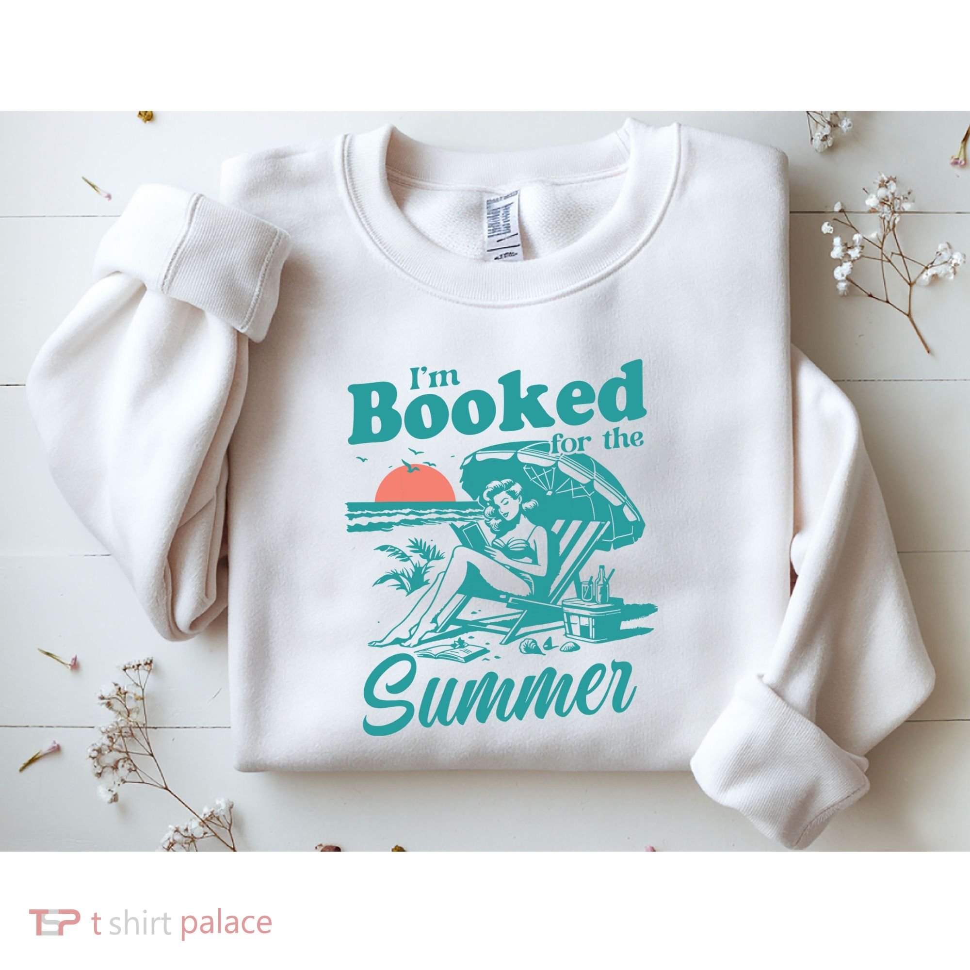 Im Booked For The Summer Book Girl Summer Coquette Sweatshirt