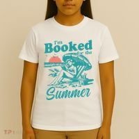 Im Booked For The Summer Book Girl Summer Coquette T-Shirt thumb 4
