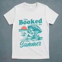 Im Booked For The Summer Book Girl Summer Coquette T-Shirt thumb 5