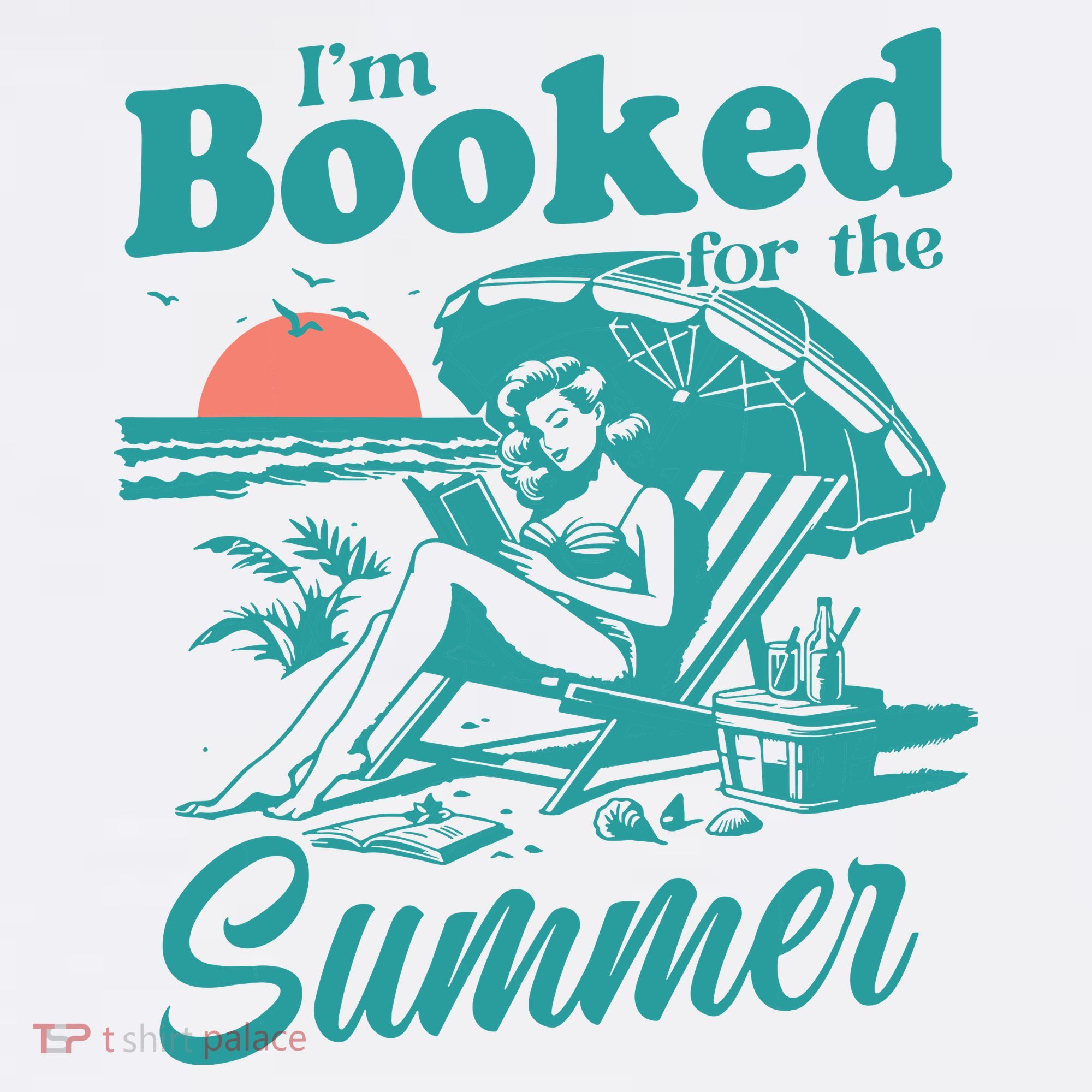 Im Booked For The Summer Book Girl Summer Coquette Women's Hoodie
