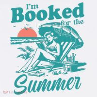 Im Booked For The Summer Book Girl Summer Coquette Mousepad thumb 1