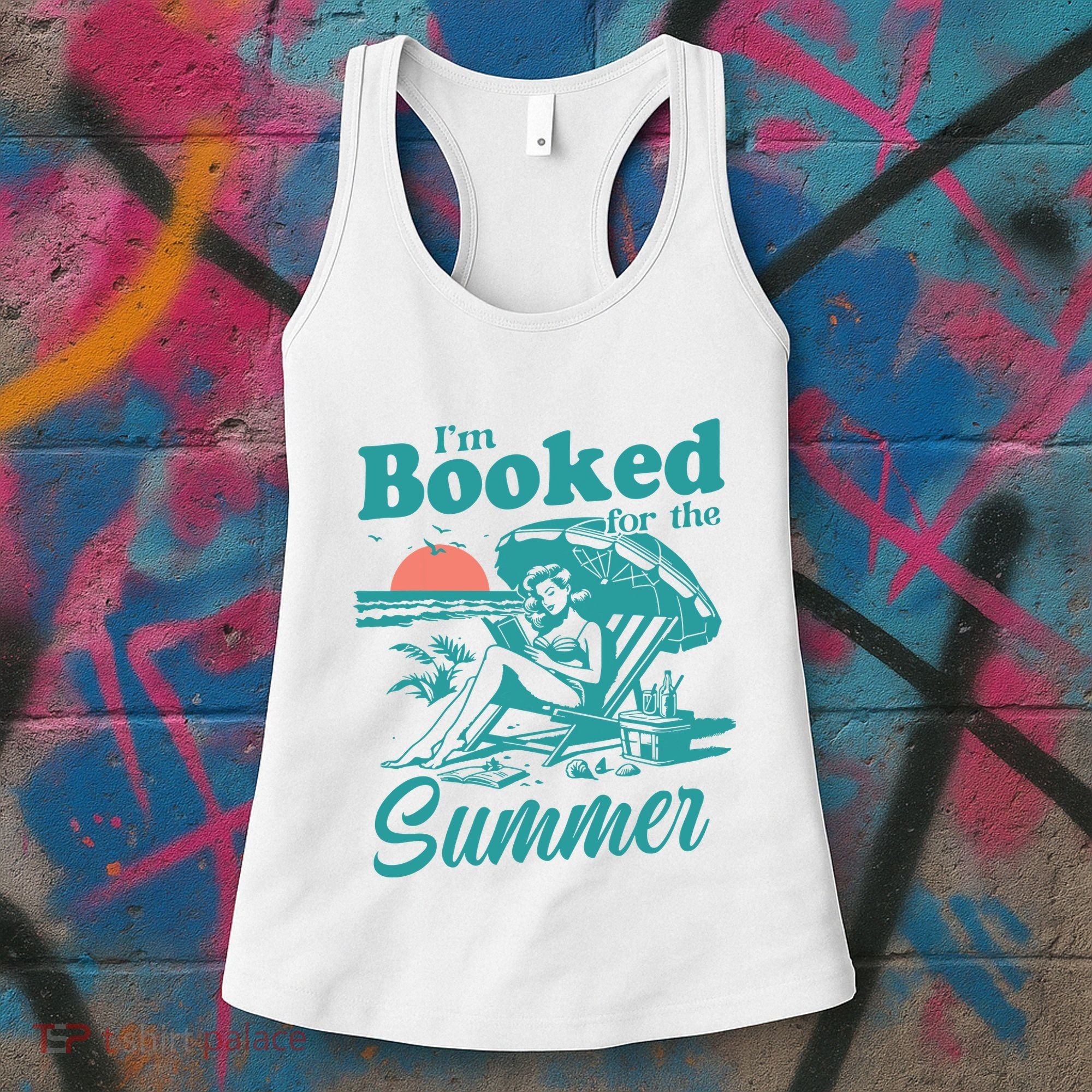 Im Booked For The Summer Book Girl Summer Coquette Women's Tank Top