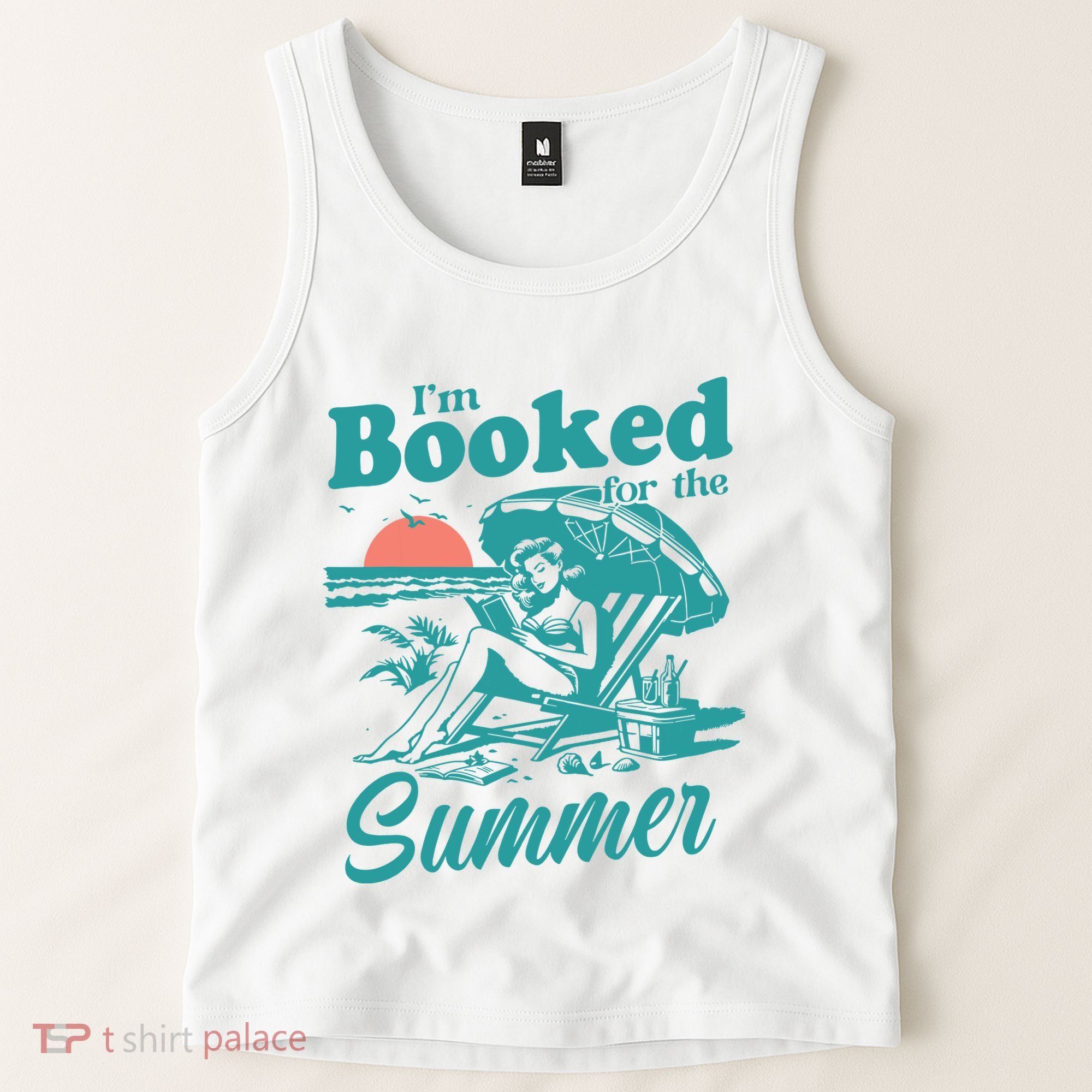 Im Booked For The Summer Book Girl Summer Coquette Tank Top