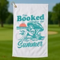Im Booked For The Summer Book Girl Summer Coquette Golf Towel thumb 1