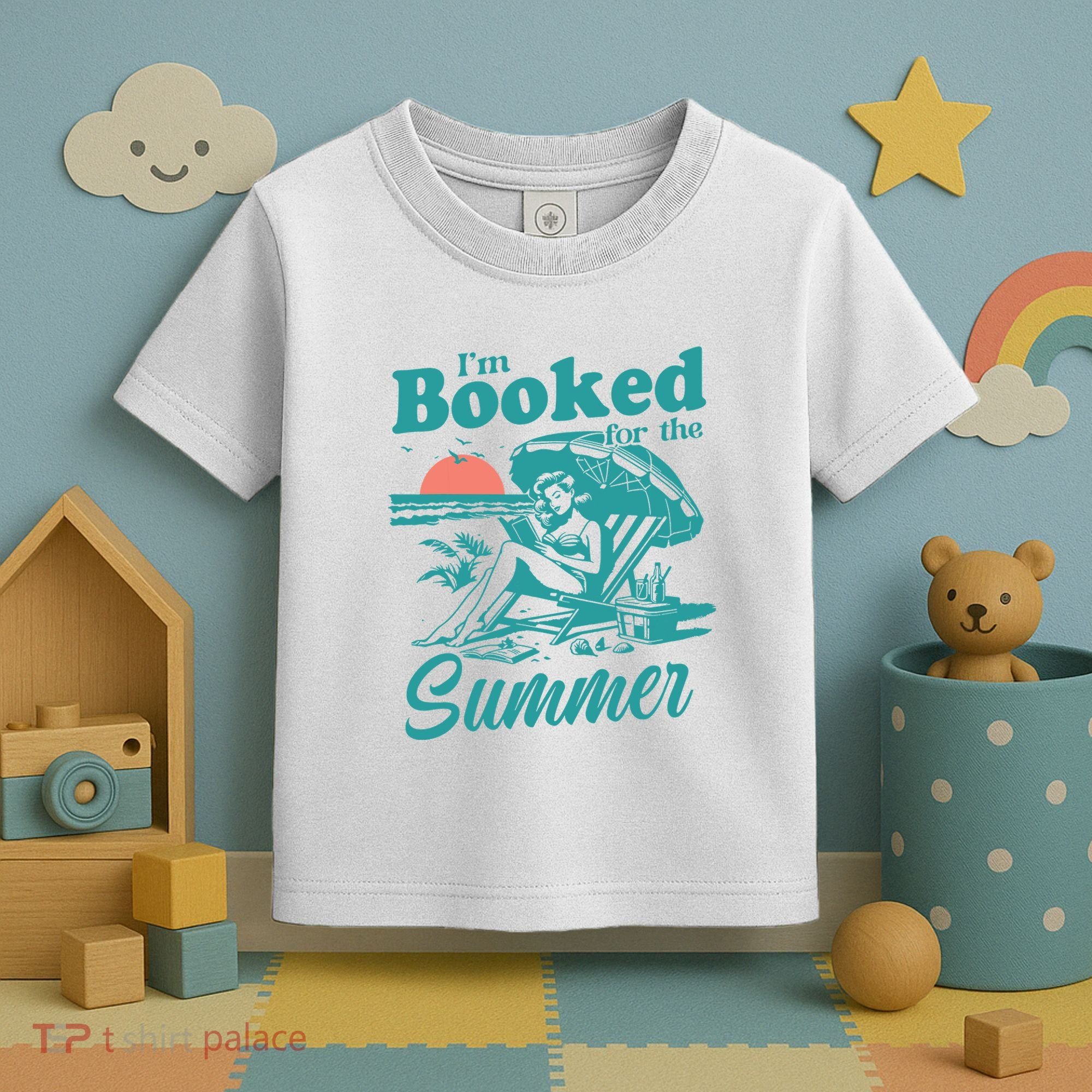 Im Booked For The Summer Book Girl Summer Coquette Toddler T-Shirt