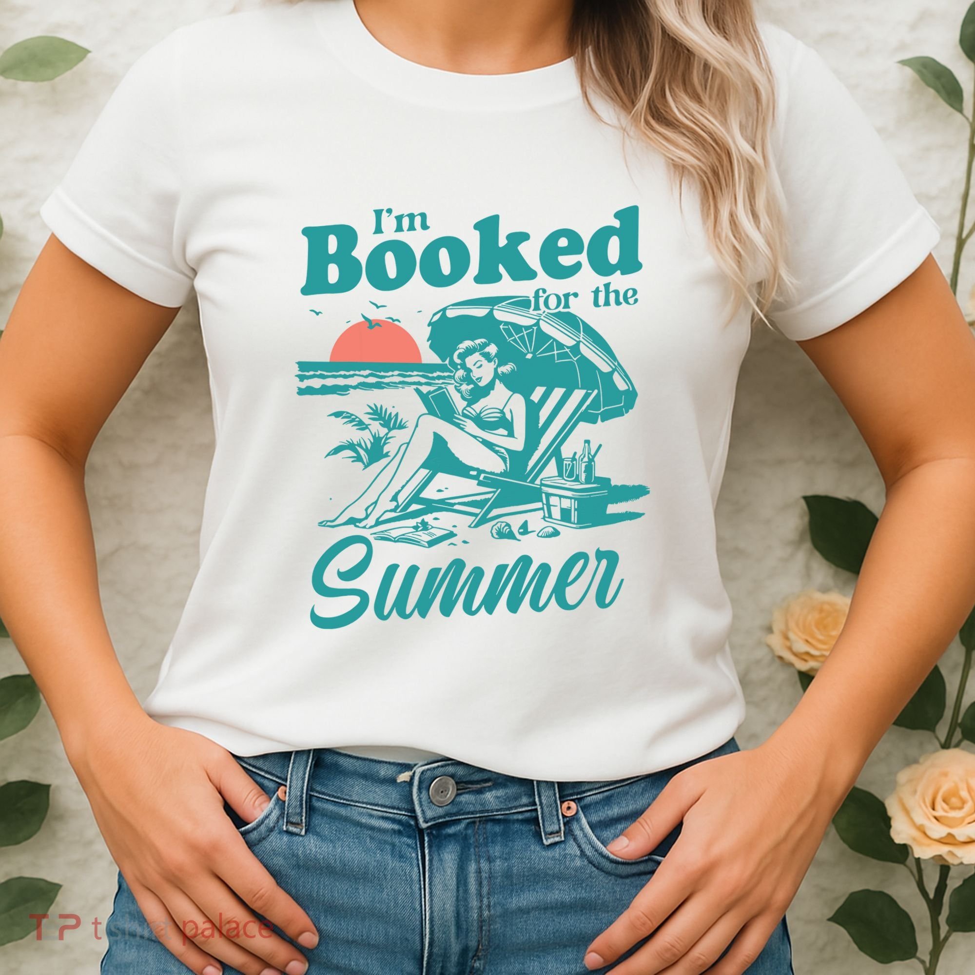 Im Booked For The Summer Book Girl Summer Coquette Women's T-Shirt